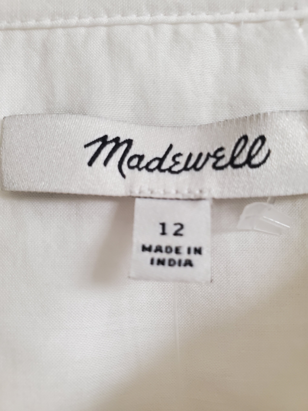 Madewell White Short-Sleeve Button-Front Blouse - Picture 2 of 16